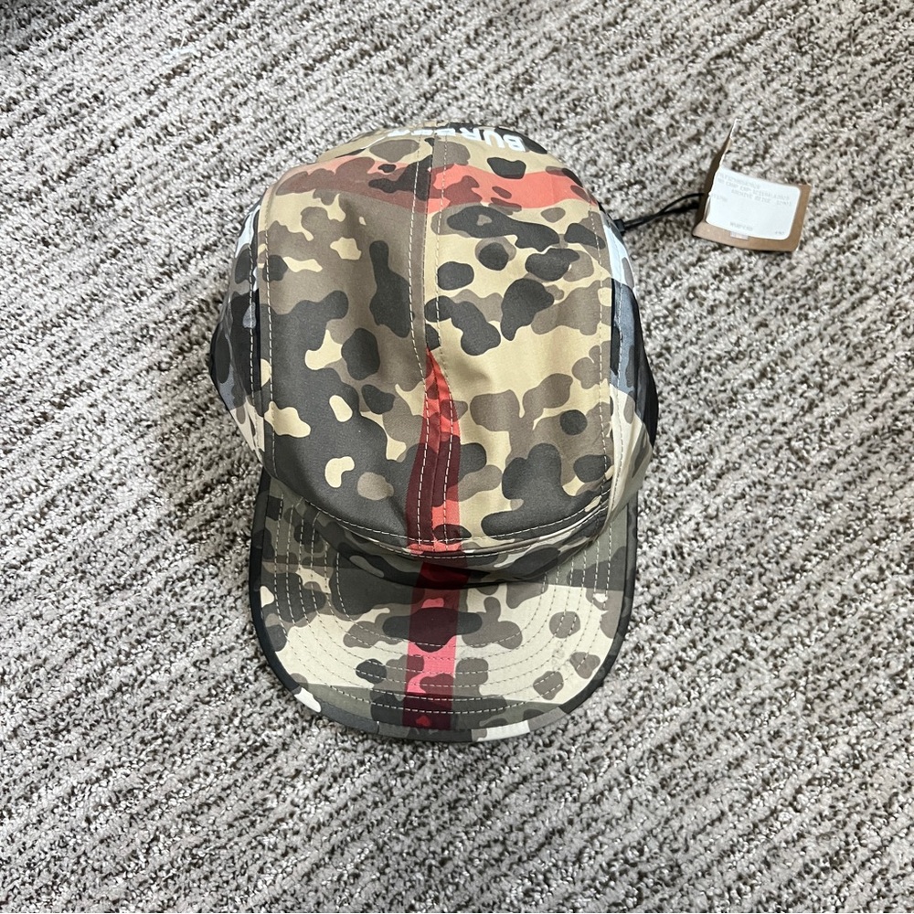 Burberry Men's Camouflage Check Nylon Cap Sz Large